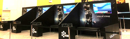 trade show booth install