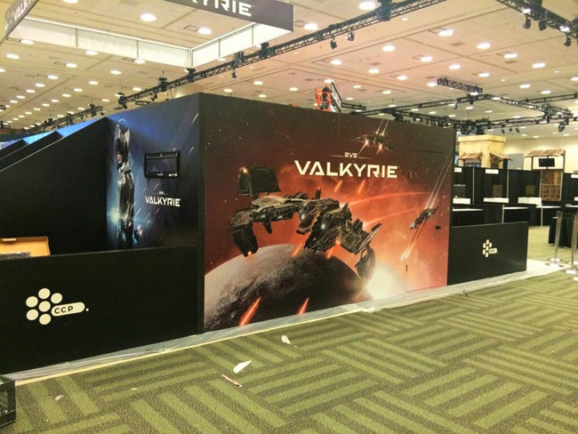 Completed custom trade show booth
