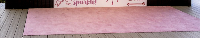pink event carpet runner rental