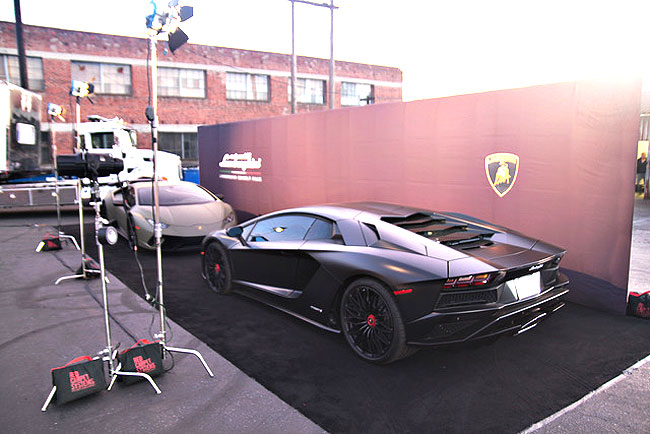 Lamborghini cars with black carpet