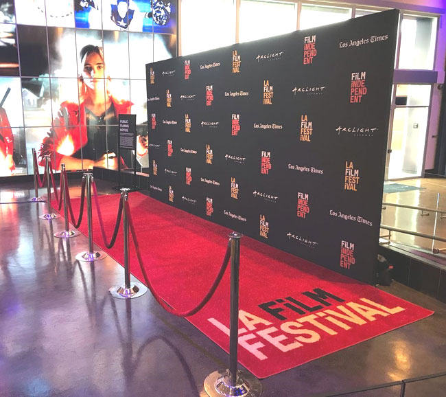 LA Film Festival red carpet arrival