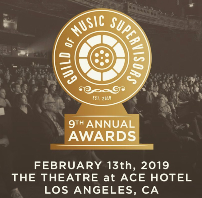2019 Guild of Music Supervisors Awards sign