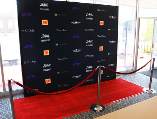 Be Natural Red Carpet Premiere Installation by Red Carpet Systems