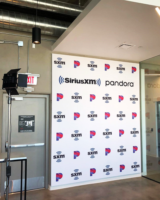 SiriusXM Step and Repeat Backdrop