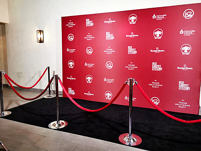 Young Hollywood Step and Repeat Backdrop
