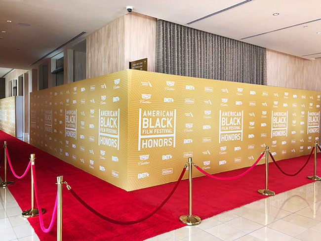  American Black Film Festival Red Carpet Arrival Installation