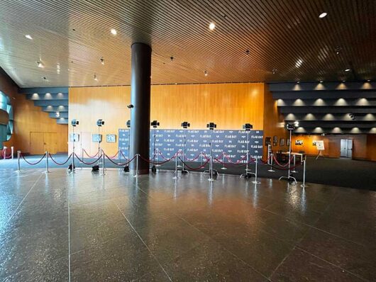 Flag Day Premiere Arrival installation