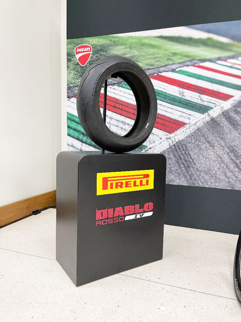 Custom Built Pirelli Tire Stand Display