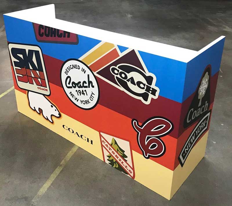 Promotional DJ Booth made for Coach
