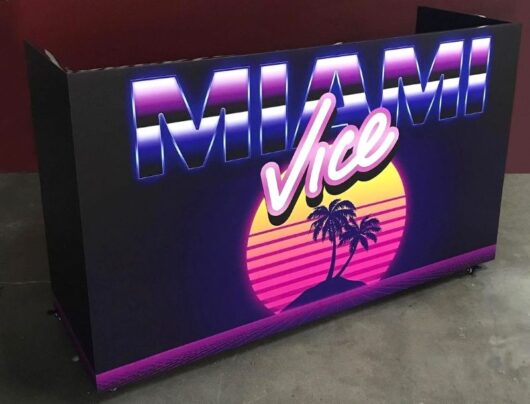 Miami Vice Black DJ Booth