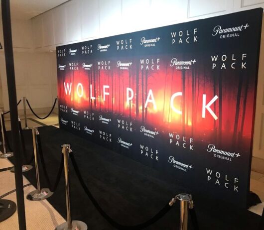 Wolf Pack Black Carpet Arrival installation