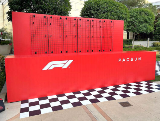 F1 Grand Prix Merchandise Booth
