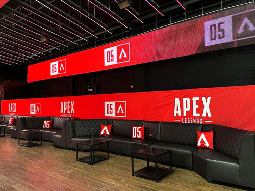 Apex Legends Anniversary branded banners and pillows