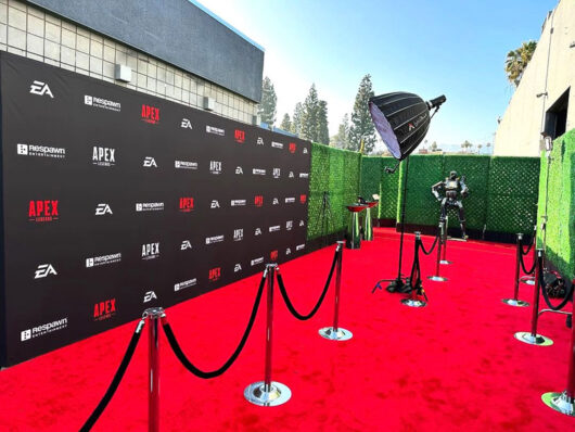 Apex Anniversary Red Carpet Arrival installation