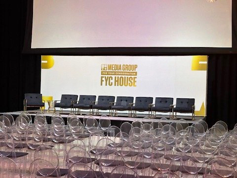 BET FYC House stage backdrop