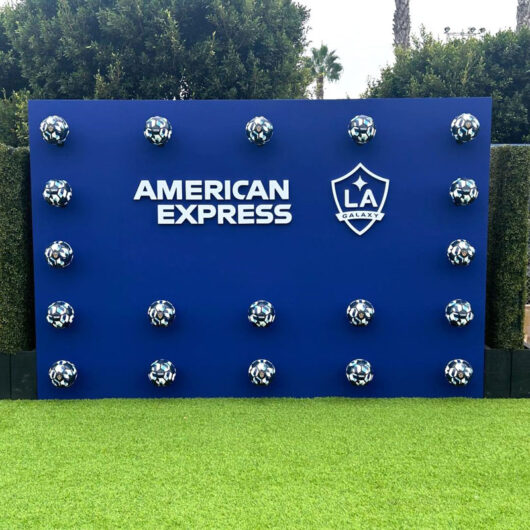 3D American Express LA Galaxy Backdrop