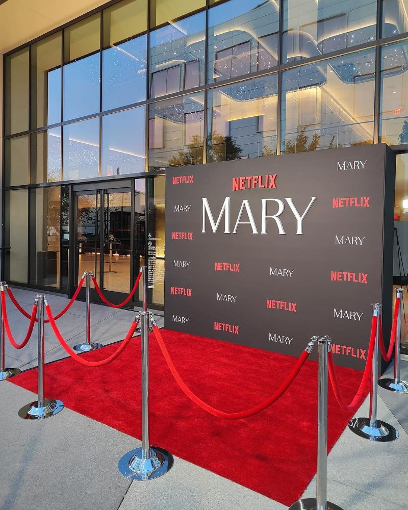 Netflix Mary Red Carpet premiere arrival 