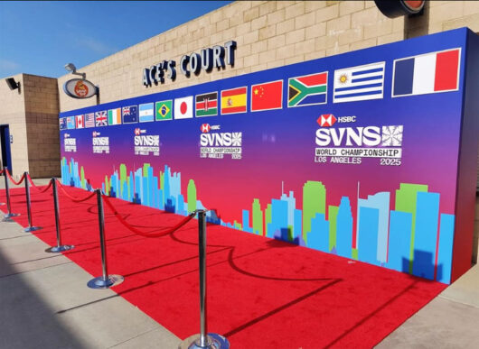 HSBC SVNS World Championship 2025 step and repeat backdrop