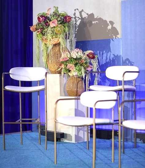 White Pedestals on Variety Stage