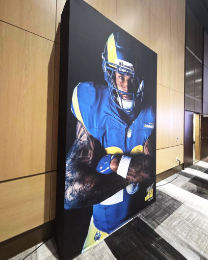 Los Angeles Rams Display Walls Custom Printed