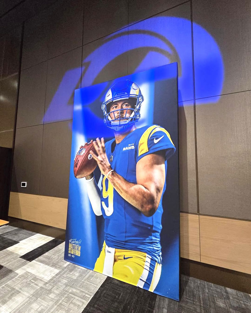 Los Angeles Rams Display Walls