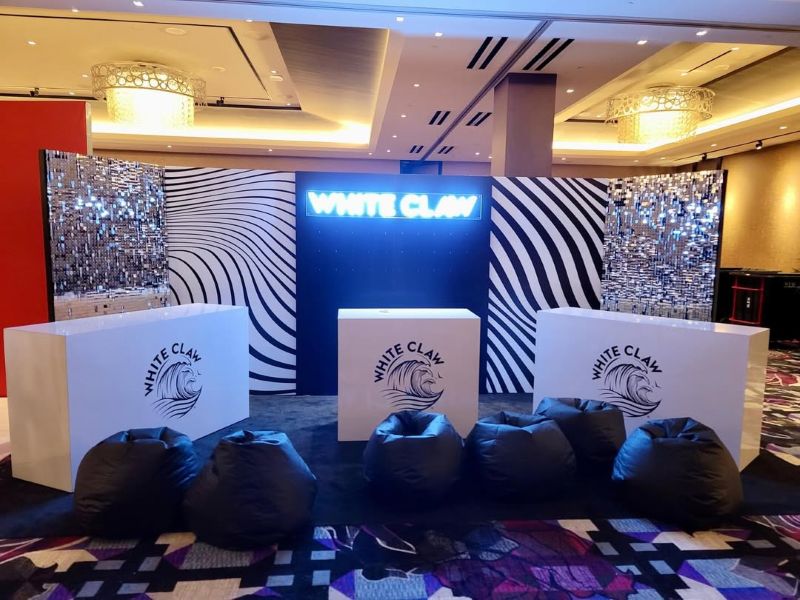 White Claw pop-up installation