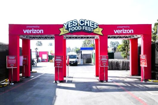 Custom Branded Entrance Arch for Yes Chef Food Fest