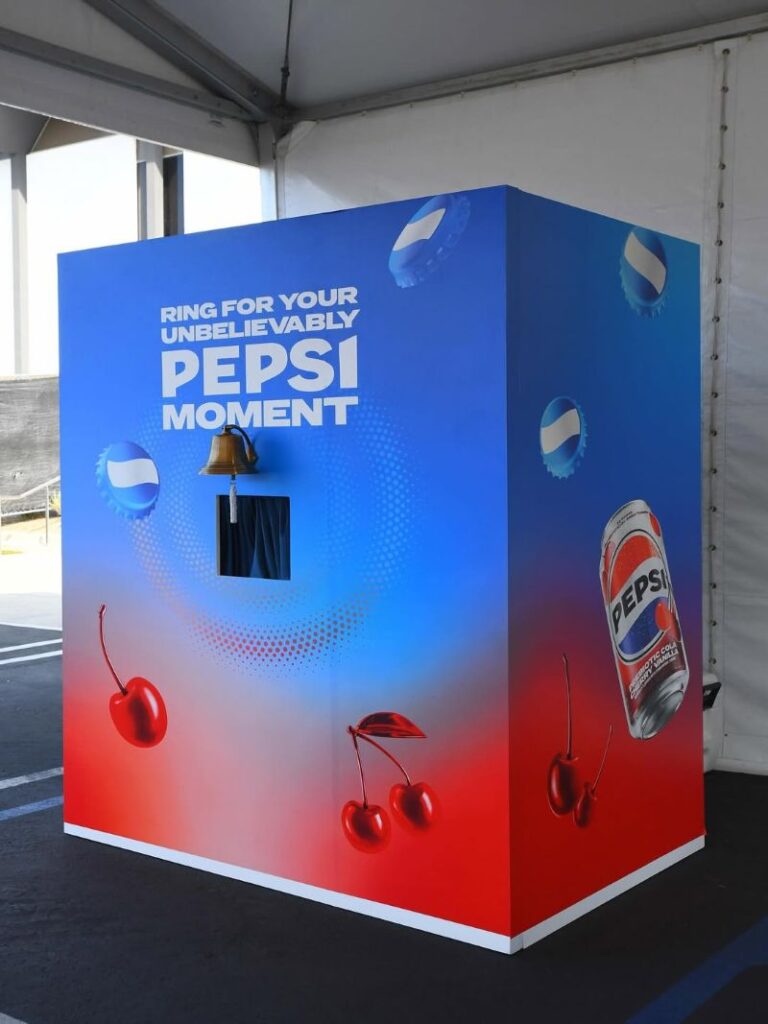 Pepsi Food Deserves custom enclosed facade