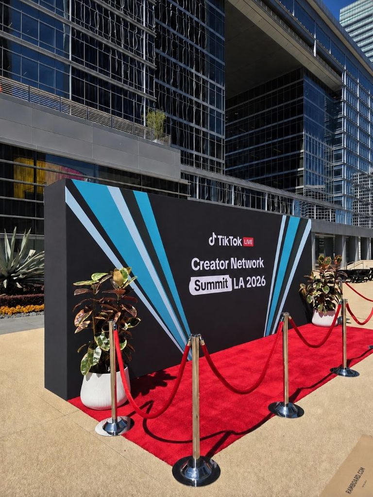 TikTok Live Creator Summit Network Red Carpet Arrival by Red Carpet Systems.